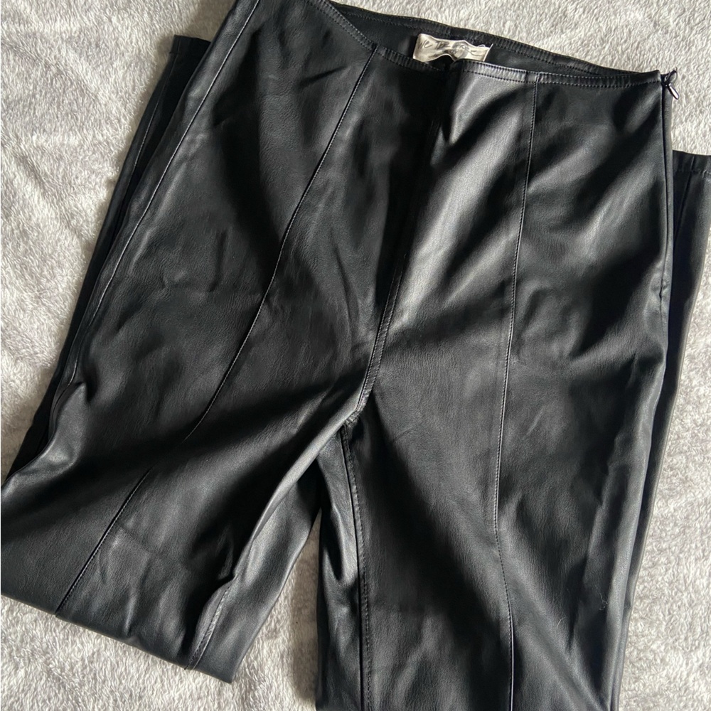 Black Leather Leggings